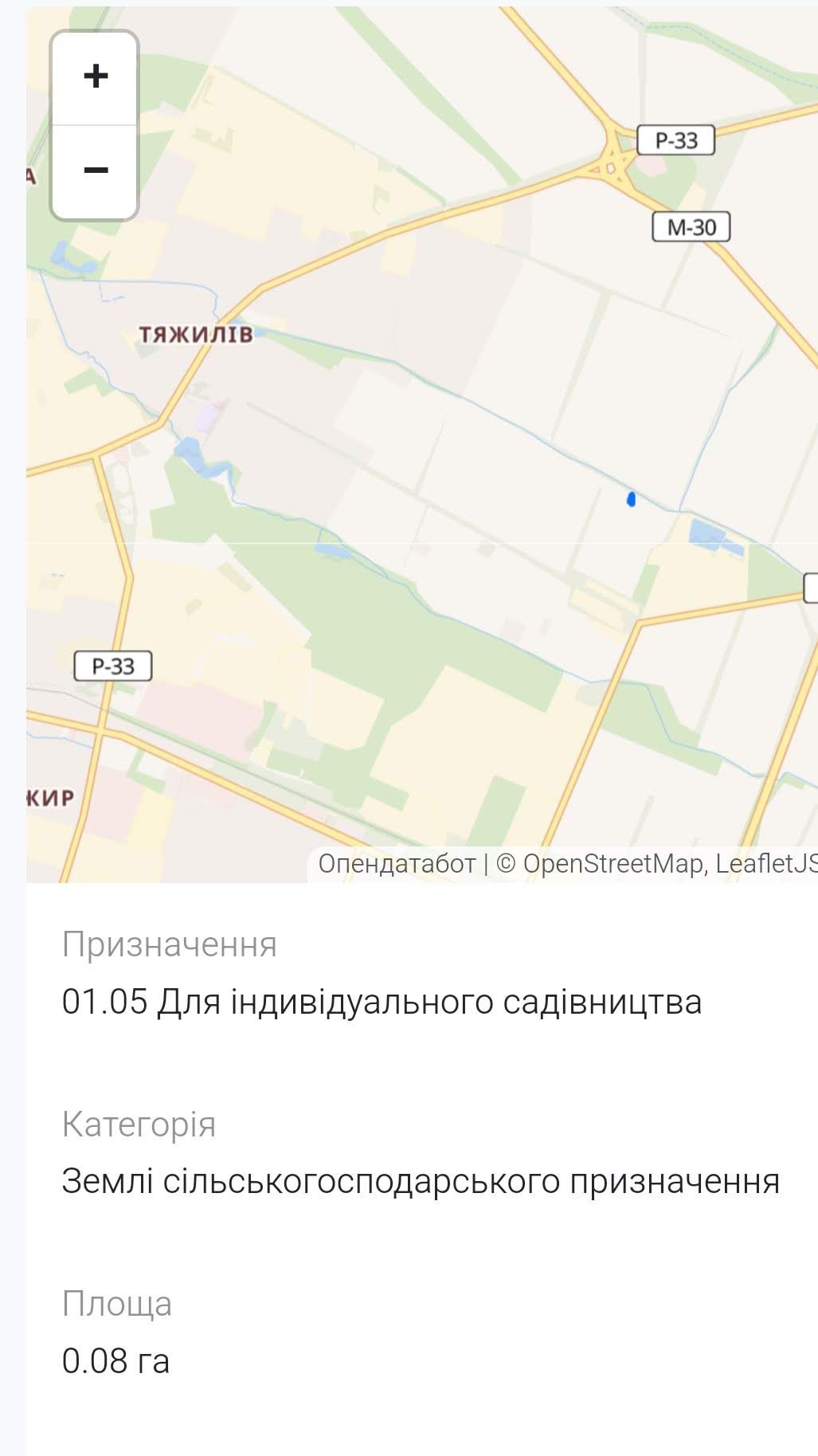 ПЛОЩА – 8 сот., ЦІНА – 5 300$, РАЙОН: Вінницькі Хутори