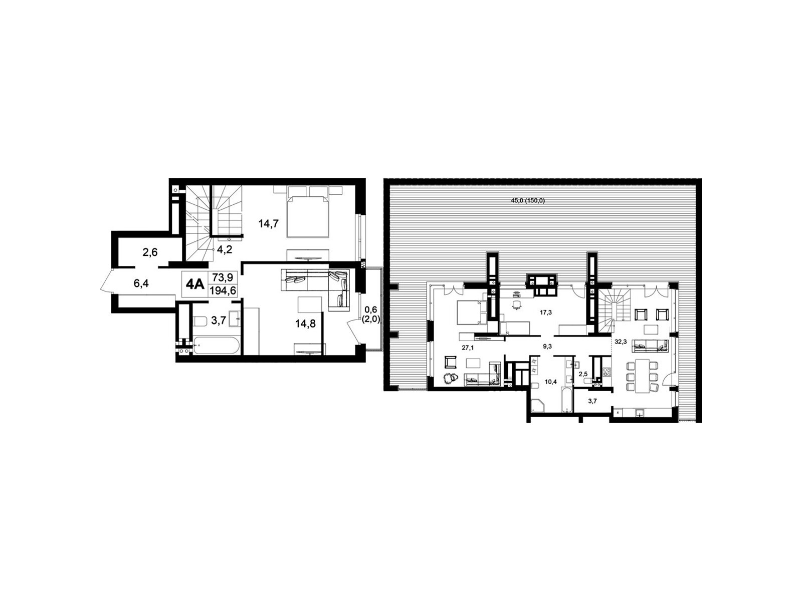 4 КІМ. КВАРТИРА, ПЛОЩА - 194.6 м², ЦІНА - 200 438 $
, пров. Цегельний