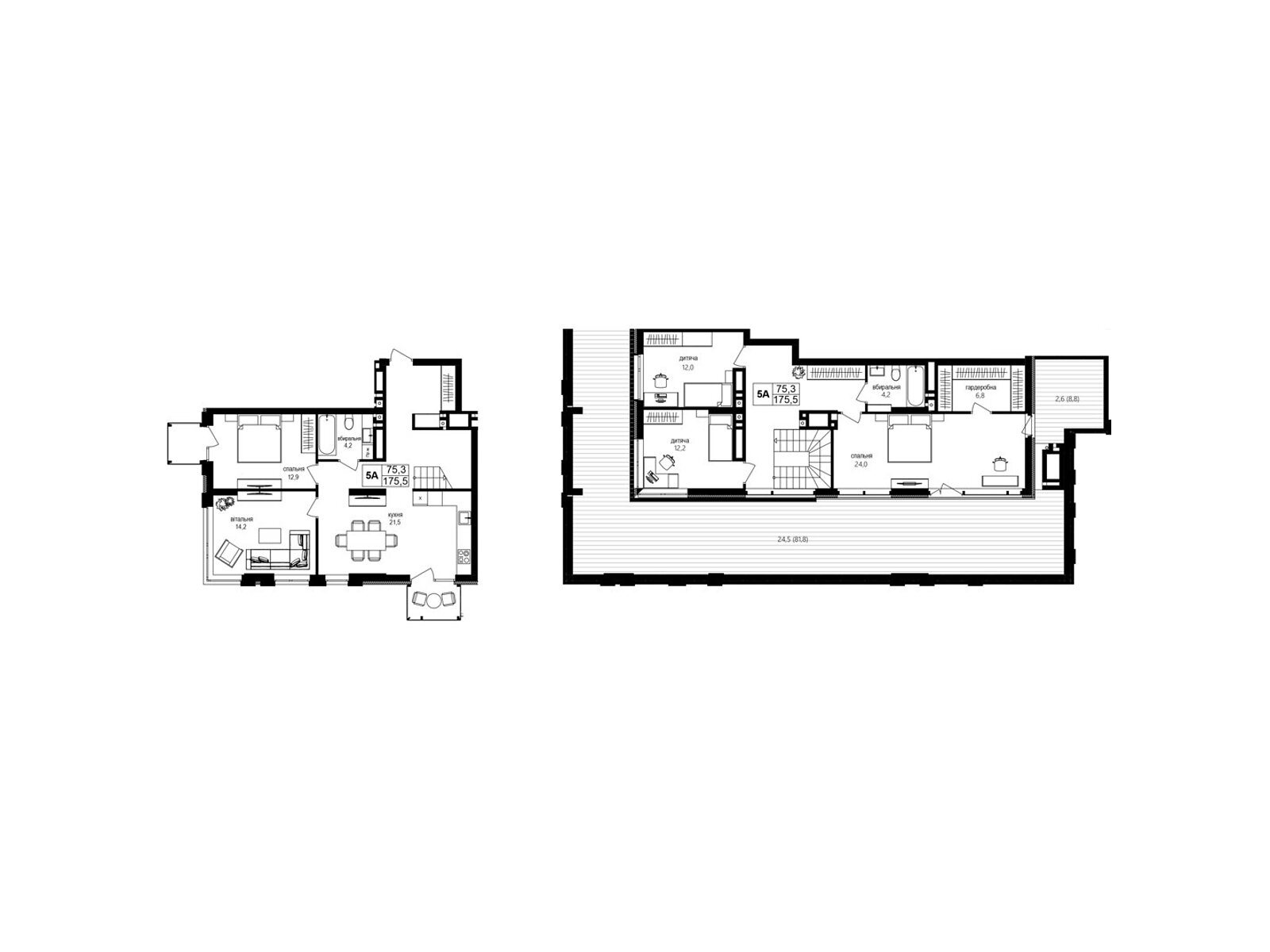 Обʼєкт нерухомості: 5 КІМ. КВАРТИРА, ПЛОЩА - 174.5 м², ЦІНА - 197 185 $
, пров. Цегельний — HUBTRUST, Вінниця